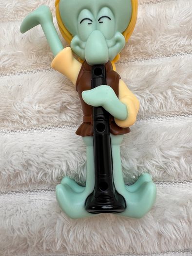 Burger King Squidward Toy SpongeBob Search For SquarePants Movie 2025 approx. 10 cm. Used Please see photos