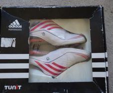 Football Boots Adidas F50.9 White/Red (2008) Size 8.5UK ALL
