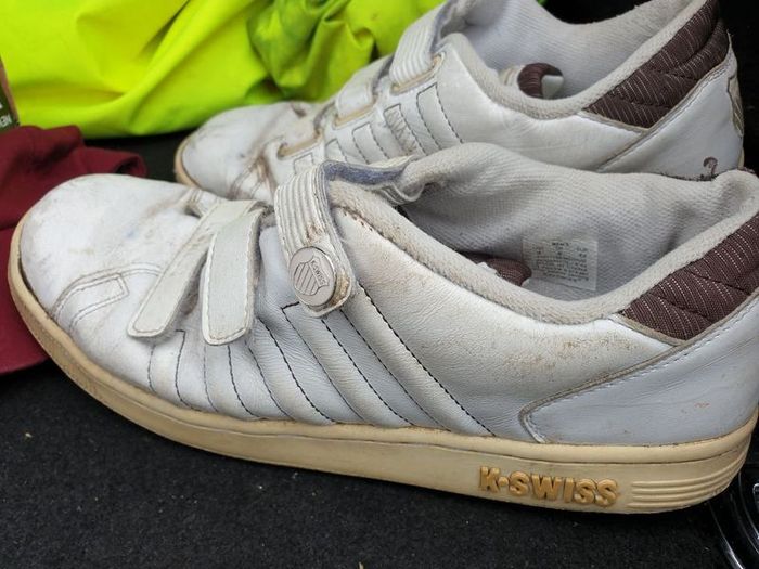 white K-Swiss shoes