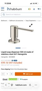 Hansgrohe liquid soap dispenser