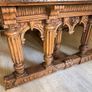 Antique Italian 16th Century Renaissance  Dining Table  Aone of a kind Beautiful Oak and Walnut Image 4
