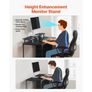120 cm Computer Desk with Smart LED Lights and Power Outlets, Gaming Office Desk with 4 Large Drawers, Monitor Stand, Study Work for Home Office Image 4