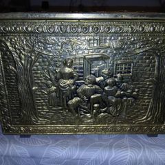 brass coal box