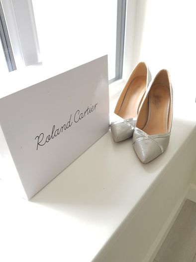 Silver shoes size 5