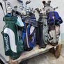 five golf bags and sixty nine clubs . ONE LOT ONLE. Image 2