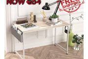 NEW SALE | Writing Computer Desk, Office Work Desk for student and worker, Laptop Table with Storage Bag and Headphone Hook,Modern Simple Style Desks for Bedroom, Home, Office(100x50x75cm)