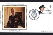 1982 Great Britain Benham Silke Cover Commemorative Mountbatten Memorial Trust with linked cancel tying 29p Viscount Cunningham and H.M.S. Warspite commemorative stamp
