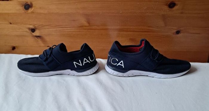 Nautica slip on trainers Size 3 eu 36 navy/white in excellent condition