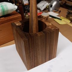 Pestle and mortar wooden