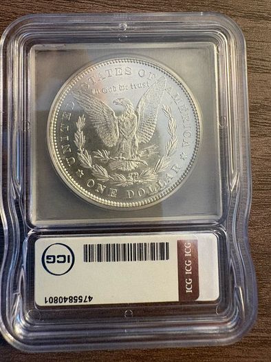 USA 1878 7TF, Reverse of 78 Morgan Dollar MS62