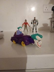 DC 1993 Joker in Jokermobile McDonalds Happy Meal Toy from Joker the Animated Series Figurine kids Collectable
