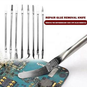 8in 1 IC Chip Repair Thin Tools Set CPU Metal Remover Burin To Remove For Mobile Phone Computer CPU NAND IC Chip Repair