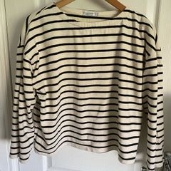 Stradivarius ladies cotton striped top