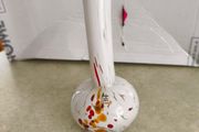 Lovely Vintage MCM Mdina Glass Long Stem Vase, Bulbous Base