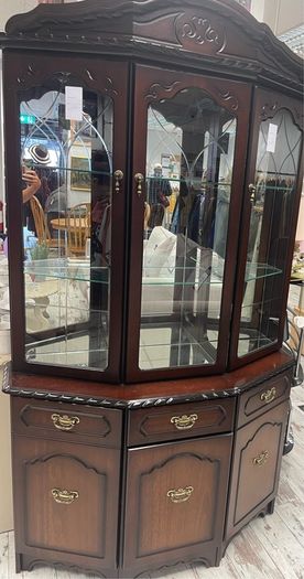 Mahogany Display Cabinet