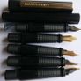 Vintage  Manuscript Fountain Pen - Black Calligraphy Set - Five Tips, Cartridges Image 4