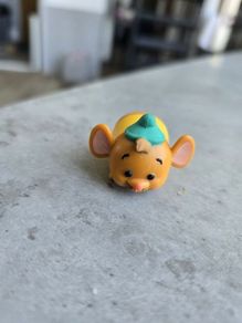 Disney Tsum Tsum Gus 1 inch Vinyl Mini Figure Cinderella Mouse Green Hat
