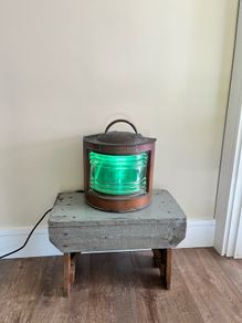 1930s Copper Ships Lamp
