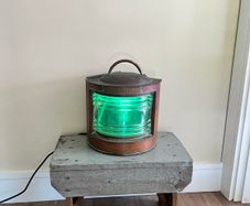 1930s Copper Ships Lamp
