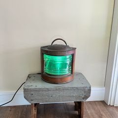 1930s Copper Ships Lamp