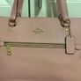 Genuine Coach Pink Leather Tote Bag Image 5