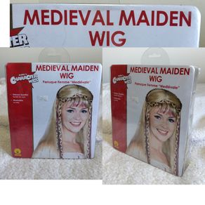 Medieval Maiden Fancy Dress Wig, New In Box