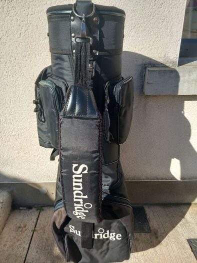 A selection of golf bags