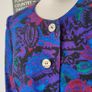VINTAGE 1990s 1980s wool floral jacket blazer by Jimmy Hourihan Made in Ireland Image 4