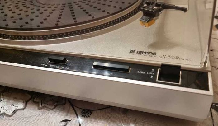 Tensai (Akai) TD 870 B - semi-automatic turntable, Working good.