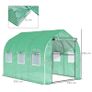 3x2 m Polytunnel Walk-in Greenhouse-Green (FREE SHIPPING) Image 9