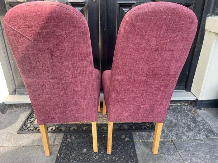 2 x Very Comfortable Homely Wine Dining or Occasional Chairs - Can Deliver