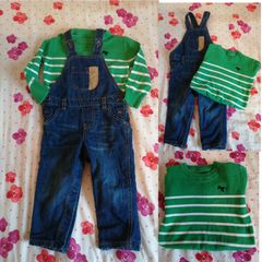 Denim Dungaree,s And Jumper set