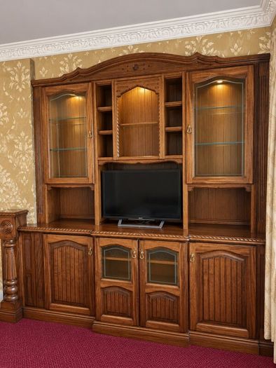 Solid Oak and Mahogany Kitchen, Doors, Units etc
