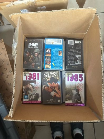 Box Of Vhs Video