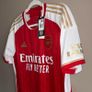 Adidas Arsenal Home Jersey Red White Gold BNWT Size L Image 3