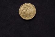 Australian : One Dollar " Kangaroos ", Coin - 1984, ( First Year of Issue )