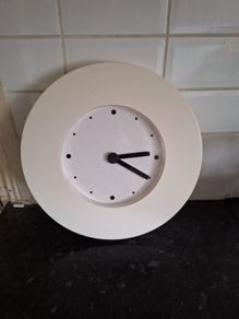 Vintage Ikea white wall clock