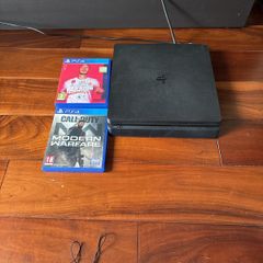 PS4 Slim Console and Games