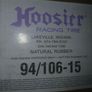 NEW Hoosier racing inner tube size 94/106-15 natural rubber Image 2