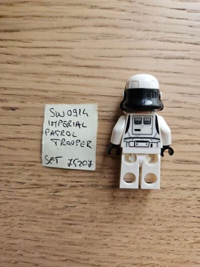 lego sw0914 imperial patrol trooper, set 75207