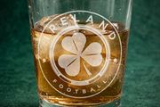 Ireland Football Laser-Engraved Whiskey Tumbler