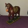 Vintage Hand Carved and Painted Folk Art Horse Statue Image 2