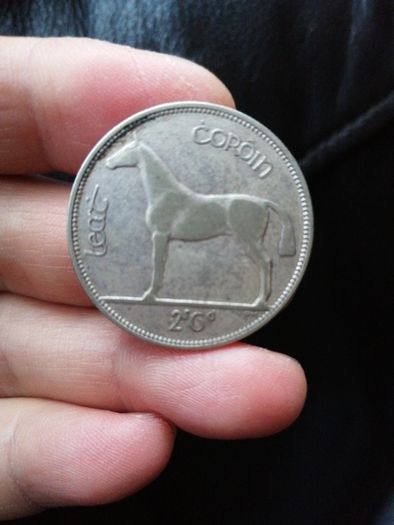 1928 Ireland Silver Half Crown Coin