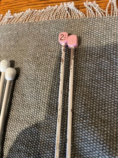 metal knitting needles selection