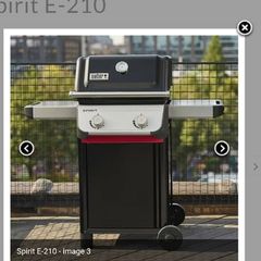 Weber Spirit E210 BBQ and accessories. Unused 3 weeks old