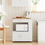 Kitchen trolley Cabinet on wheels black or white Image 4