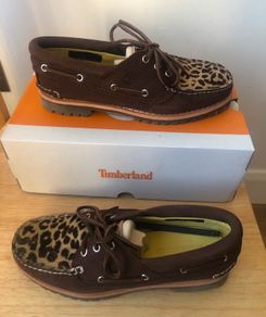 Timberland Leopard Boat Shoes UK 5 EU 38 New Boxed