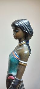 Vintage Mahogany Princess Figurine