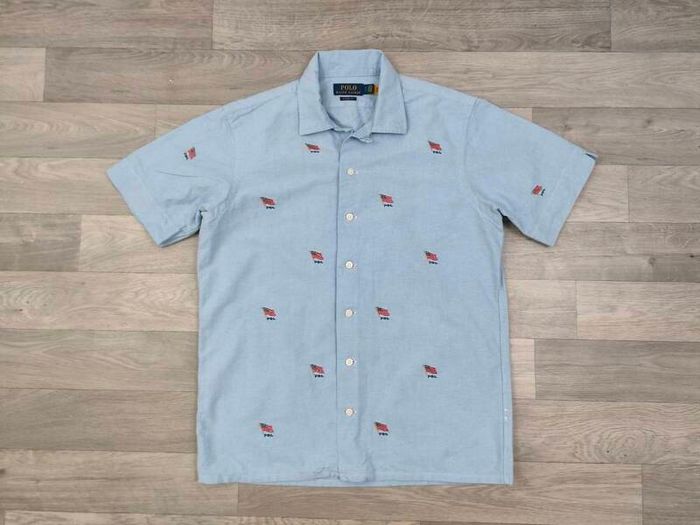 Polo Ralph Lauren Embroidered Short Sleeve Shirt Mens Small