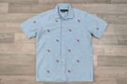 Polo Ralph Lauren Embroidered Short Sleeve Shirt Mens Small